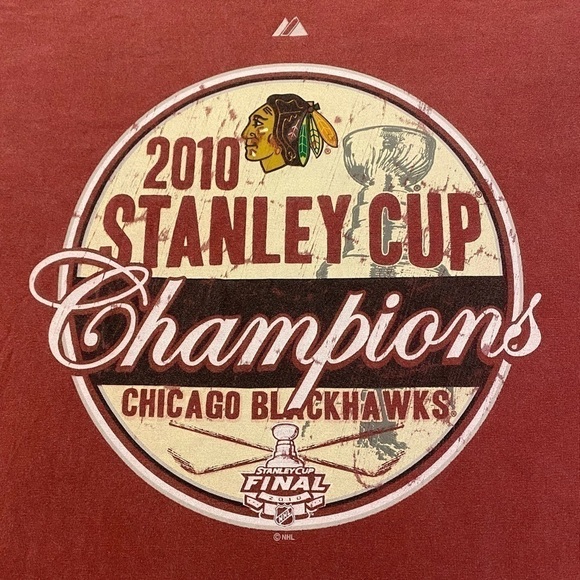 NHL 2010 Chicago Blackhawks Stanley Cup T-Shirt - Picture 2 of 4